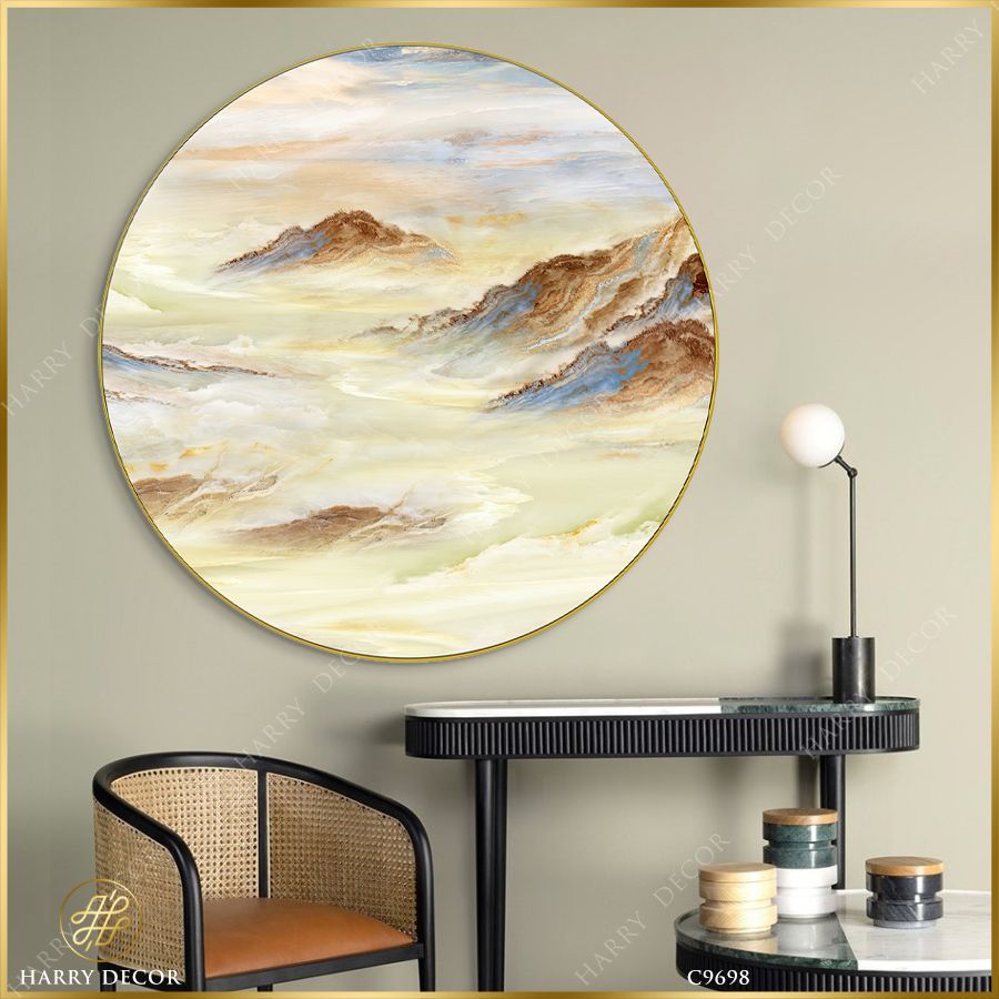  Tranh Tròn Sóng Núi Bạc Đầu 1 C9698 