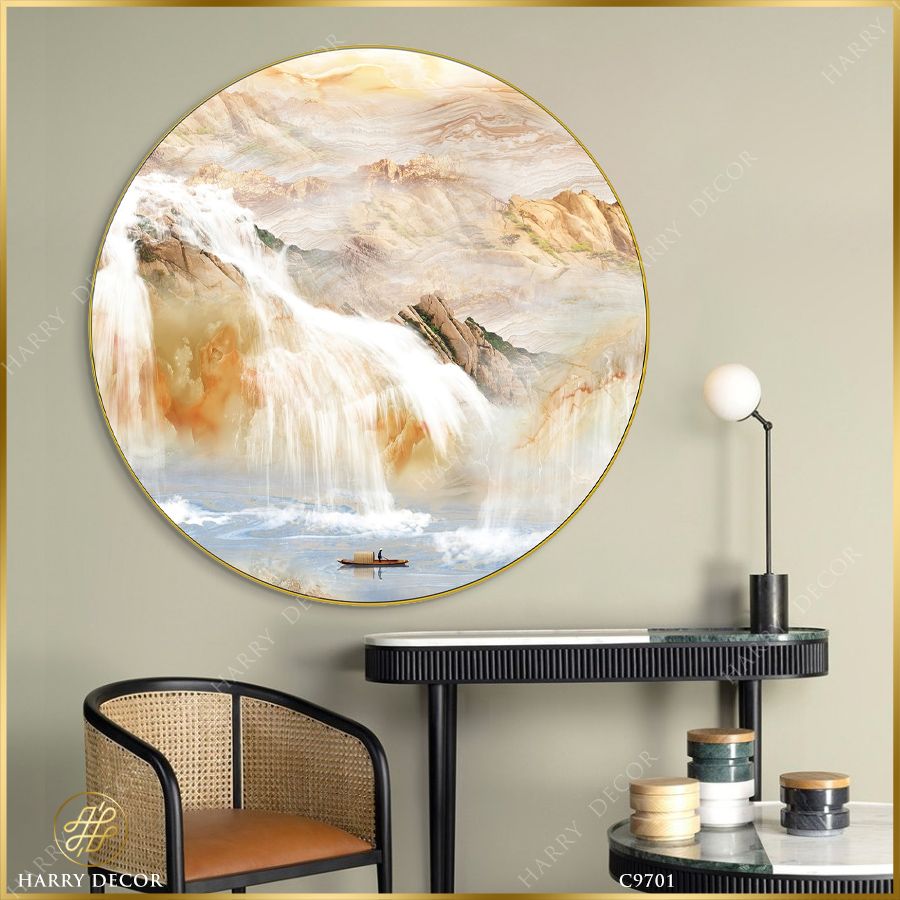  Tranh Tròn Sóng Núi Bạc Đầu 4 C9701 