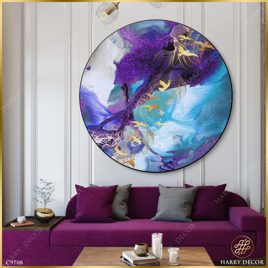  Tranh Tròn Cánh Chim Qua Gió Cuộn C9708 