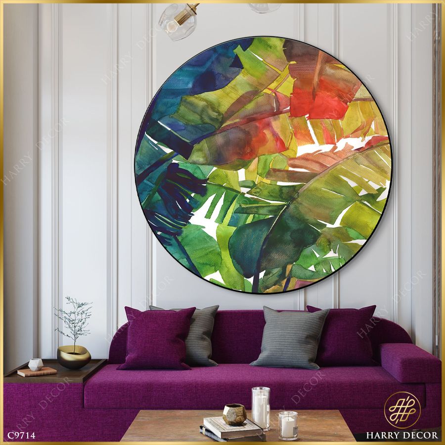  Tranh Tròn Nắng Qua Kẽ Chuối C9714 