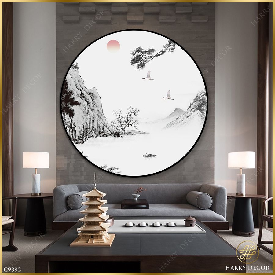  Tranh Tròn Đỉnh Núi Đồng Sâu C9392 