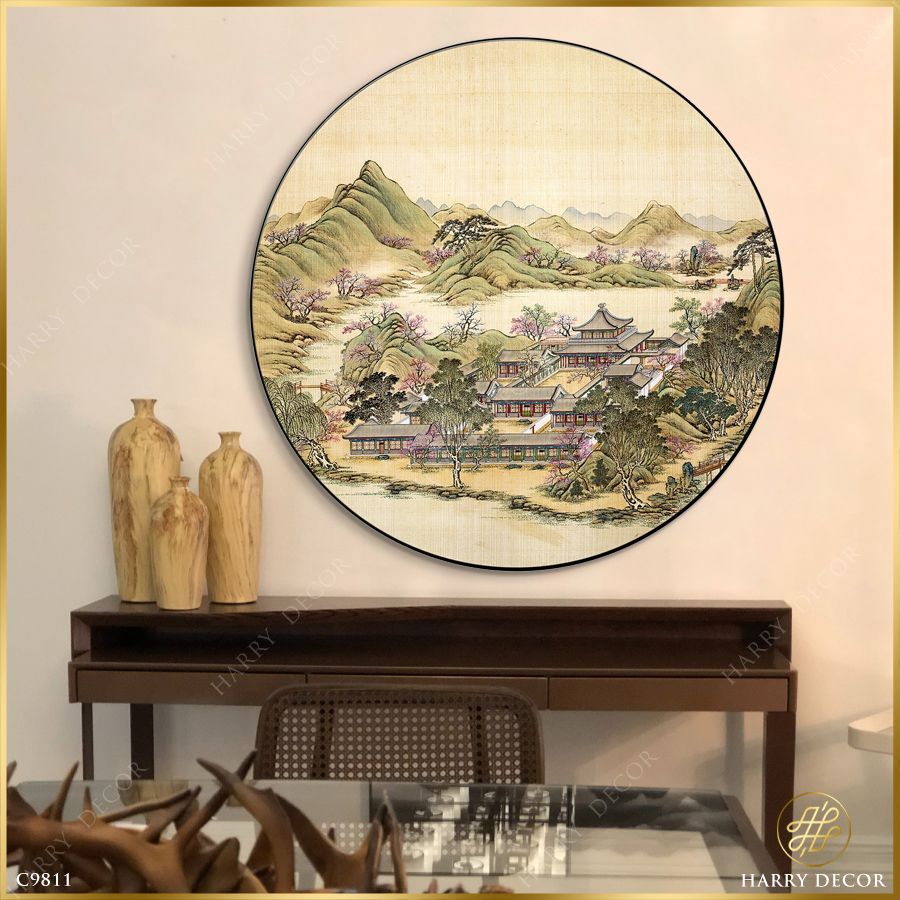  Tranh Tròn Cung Điện Mùa Hè 1 C9811 