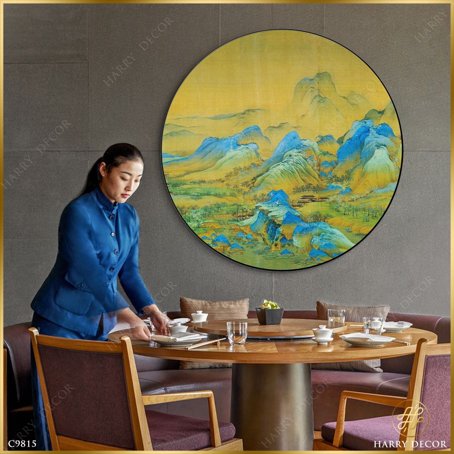  Tranh Tròn Thiên Địa Huyền Hoàng 2 C9815 