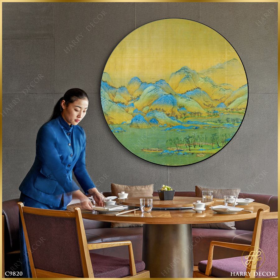  Tranh Tròn Thiên Địa Huyền Hoàng 7 C9820 