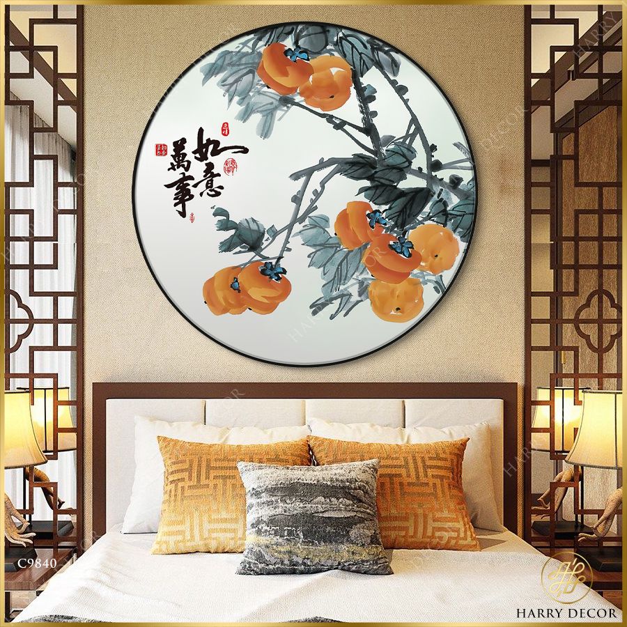  Tranh Tròn Những Chùm Qủa Mọng 3 C9840 