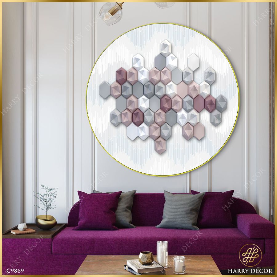  Tranh Tròn Vinyl Glossy C9869 