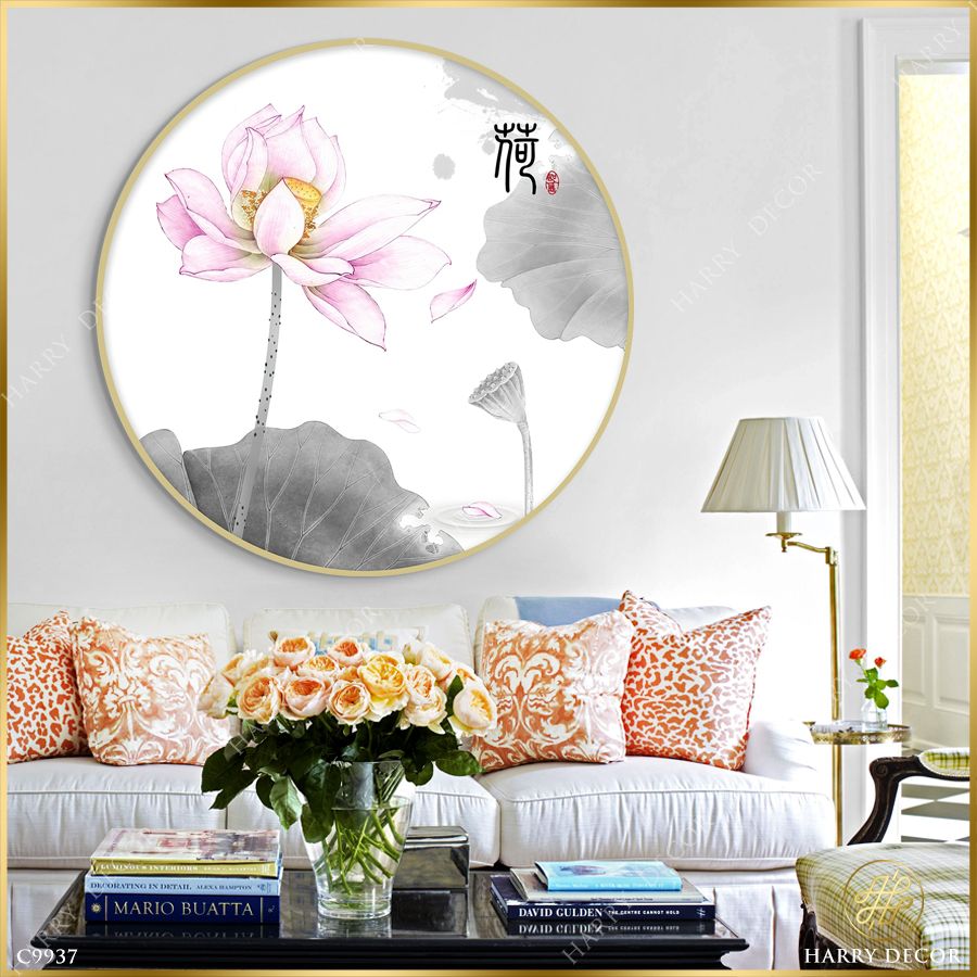  Tranh Tròn Nỏn Nà Sắc Nước C9937 