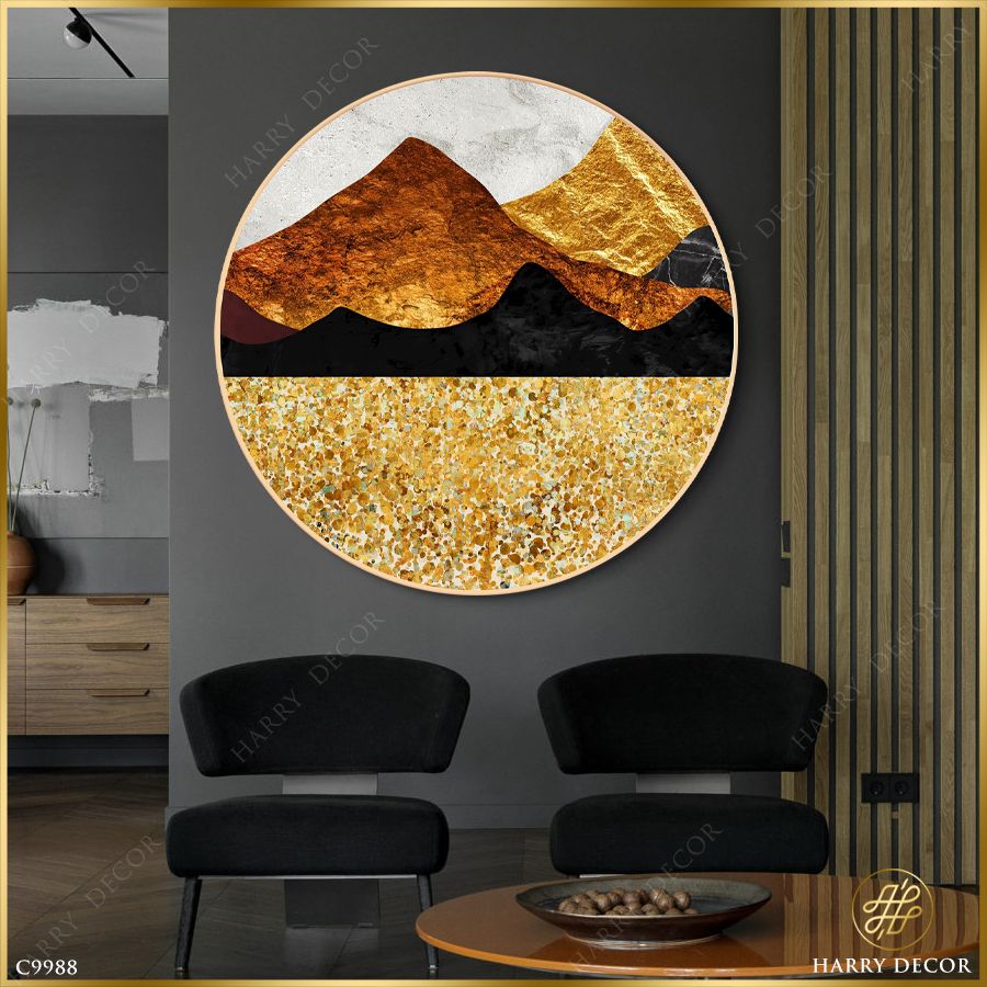  Tranh Tròn Núi Cát Vàng 1 C9988 
