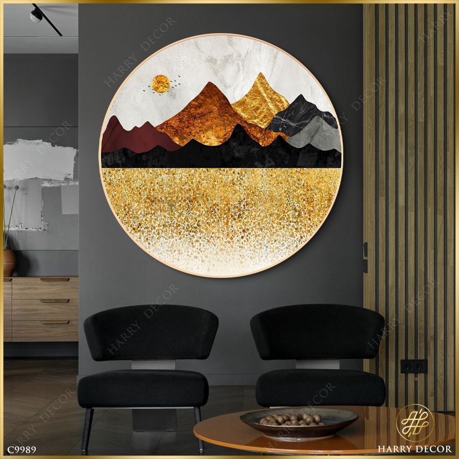  Tranh Tròn Núi Cát Vàng 2 C9989 