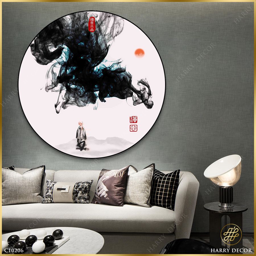  Tranh Tròn Sương Khói Quẩn Quanh 2 C10206 