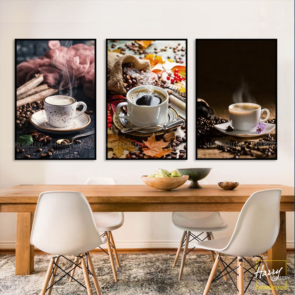 Bộ 3 Tranh Cafe Và Cuộc Sống C0522 