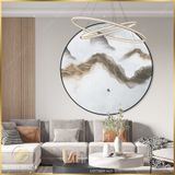  Tranh Tròn Trừu Tượng Mây Núi Sương Sớm CD7TAO11421 