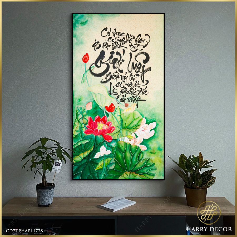  Tranh Thư Pháp Có Học Có Nghề Hay CD7TPHAP11728 