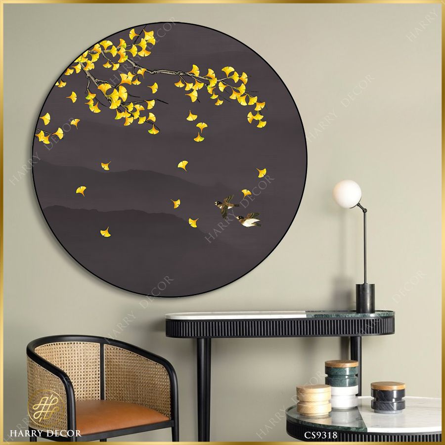  Tranh Tròn Chim Lay Lá Rũ CS9318 