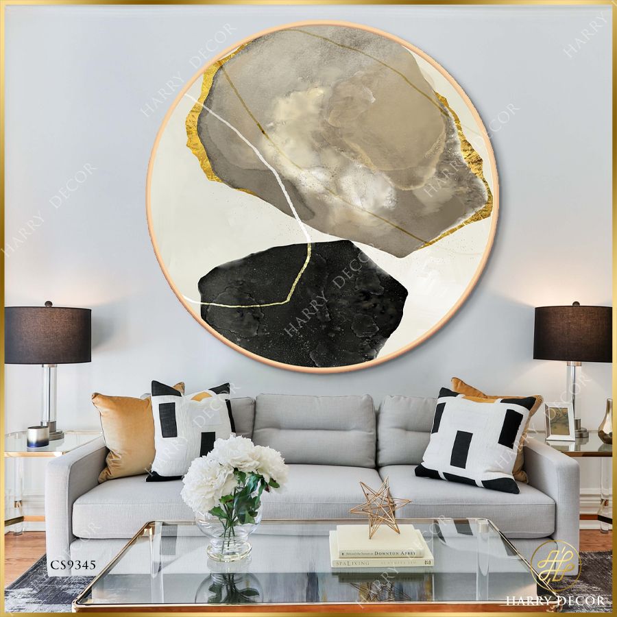  Tranh Tròn Abstract Giao Thoa CS9345 