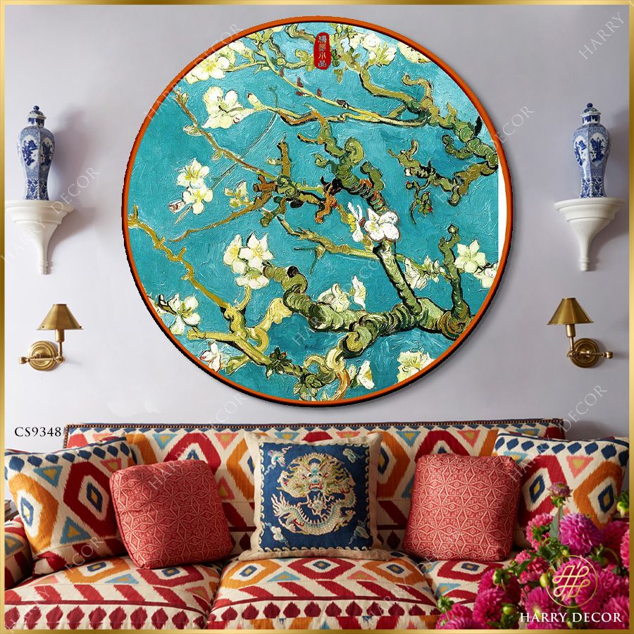  Tranh Tròn Gốc Mộc Lan Hoa 1 CS9348 