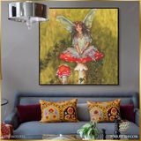  Tranh Vuông Fairy On Mushroom CSD7TAO11571 