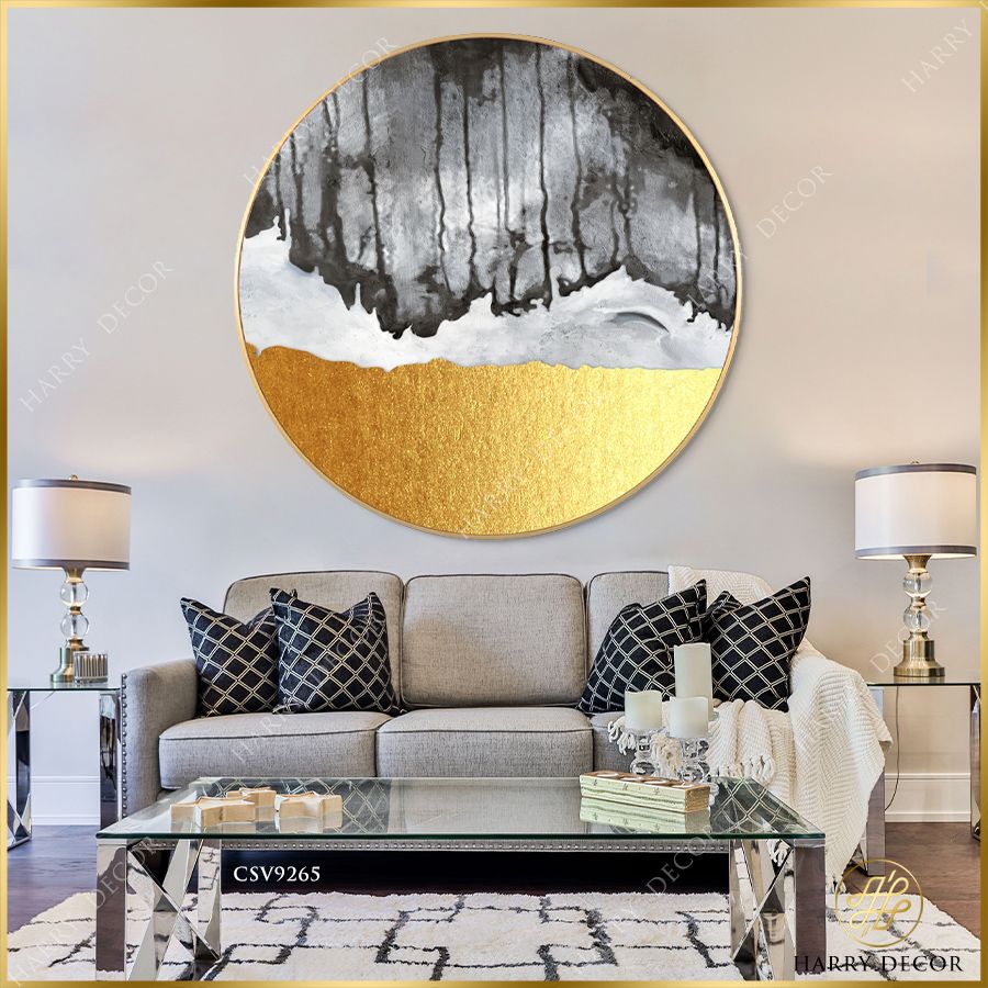  Tranh Tròn Trời Đêm Giao Biển CSV9265 