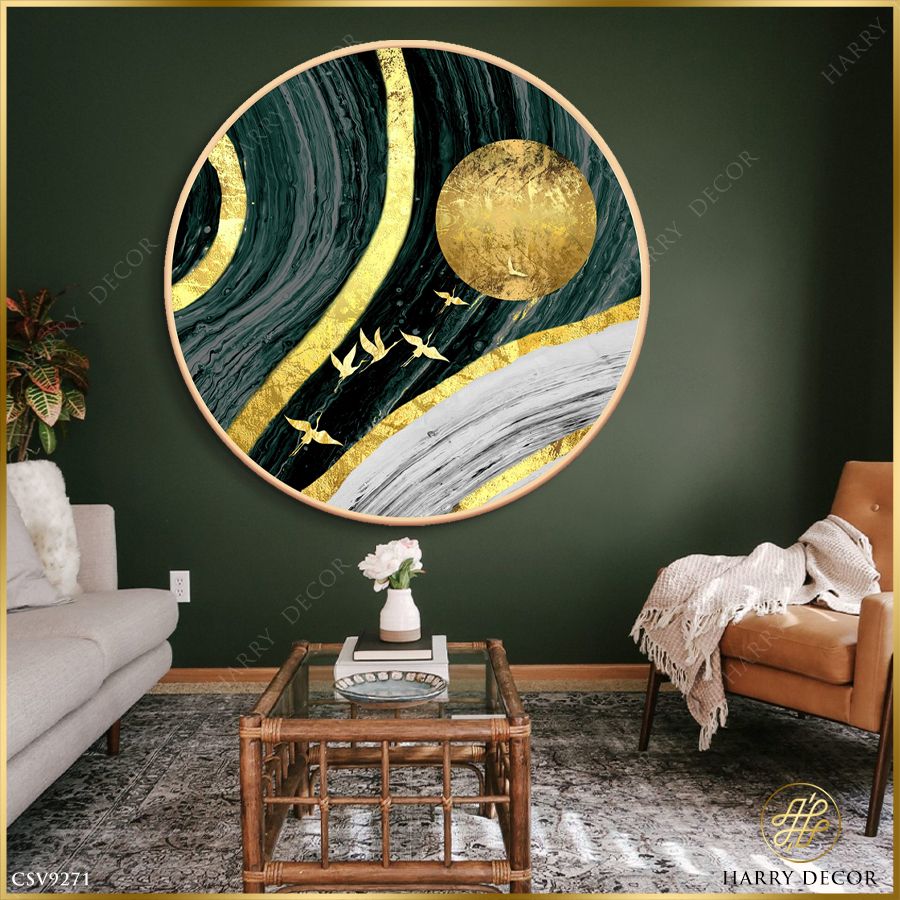  Tranh Tròn Nhạn Đến Trăng Vàng CSV9271 