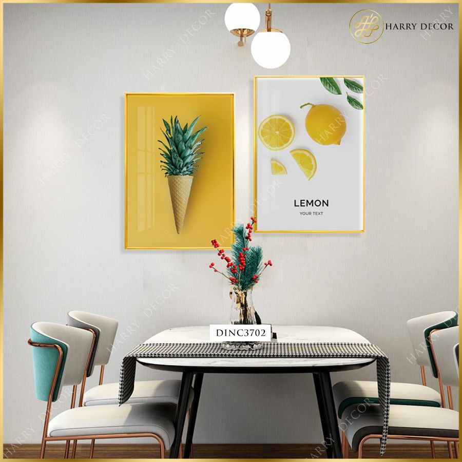  Bộ 2 Tranh Lemon And Pineable DINC3702 