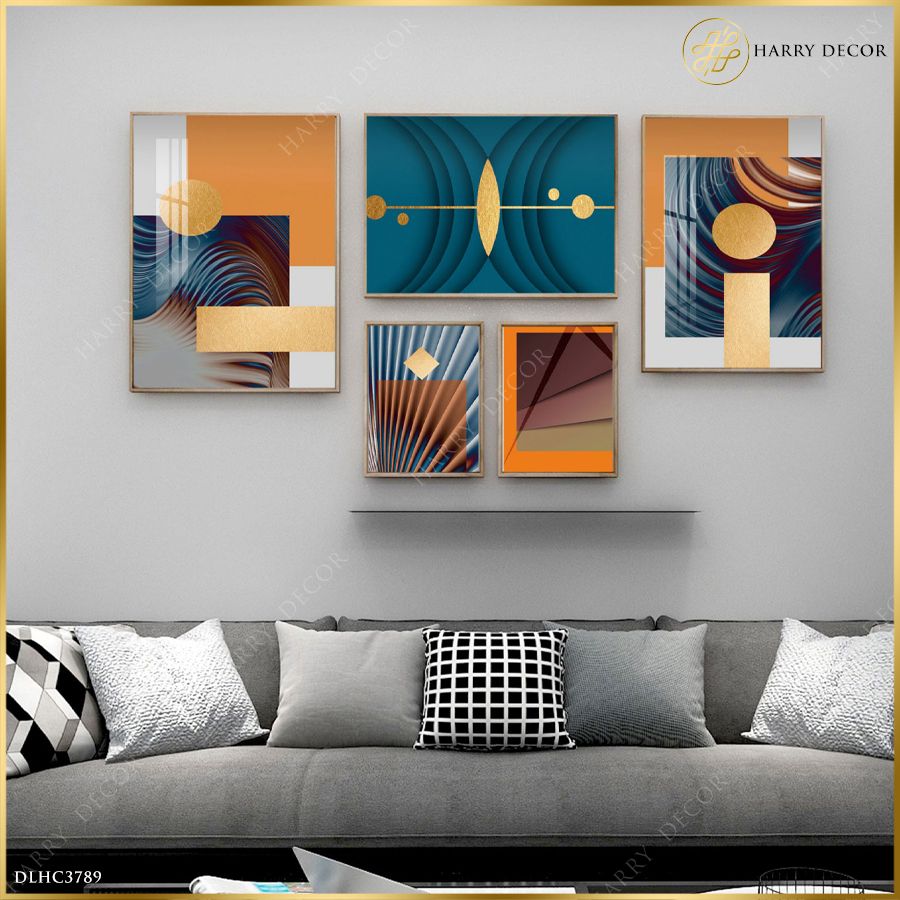  Bộ 5 Tranh Abstract Arc DLHC3789 