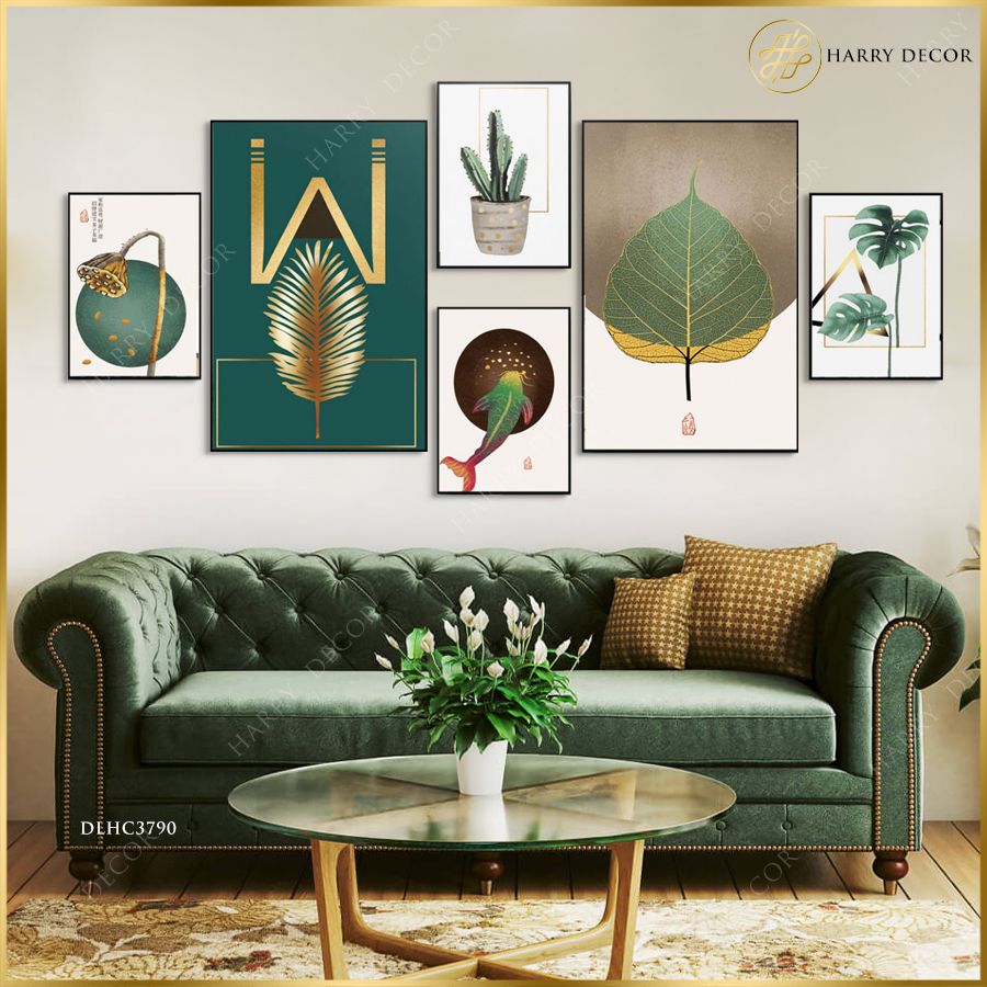  Bộ 6 Tranh Green Plants & Fish DLHC3790 