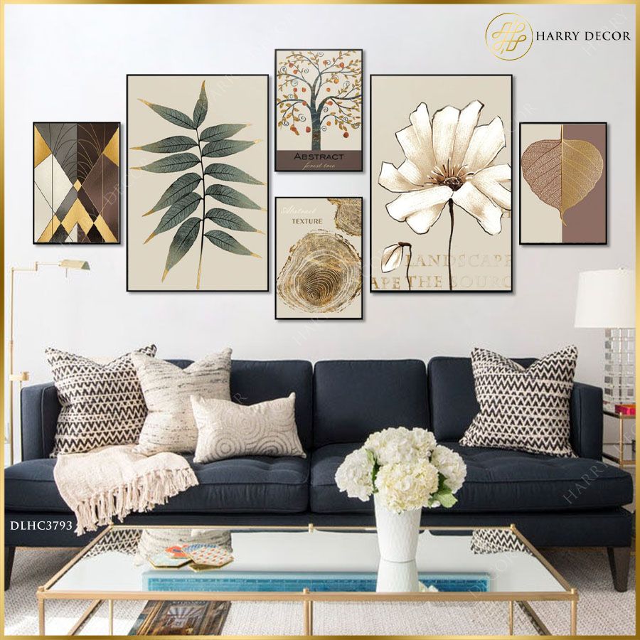  Bộ 6 Tranh Abstract Tree & Flower DLHC3793 