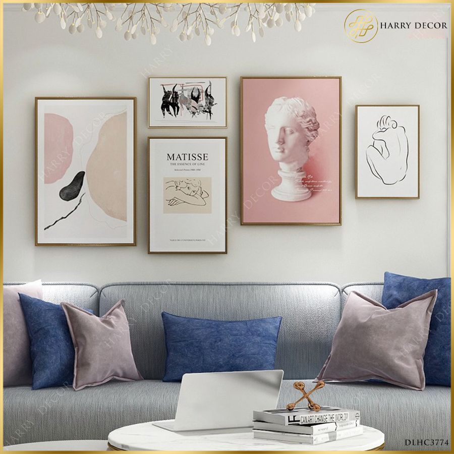  Bộ 5 Tranh Pinky Minimalism DLHC3774 