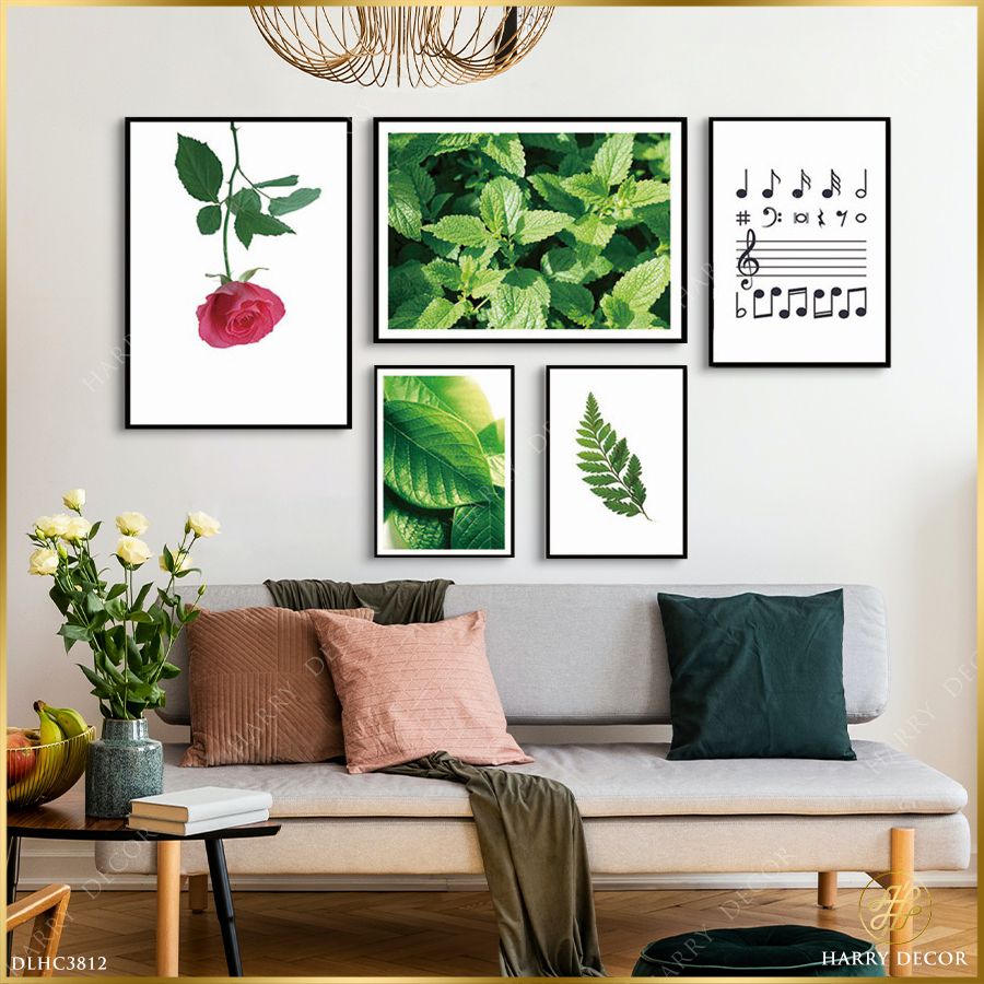 Bộ 5 Tranh Green Plants & Note DLHC3812 