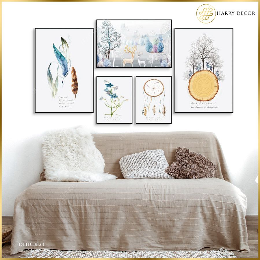  Bộ 5 Tranh Dream Catcher DLHC3824 