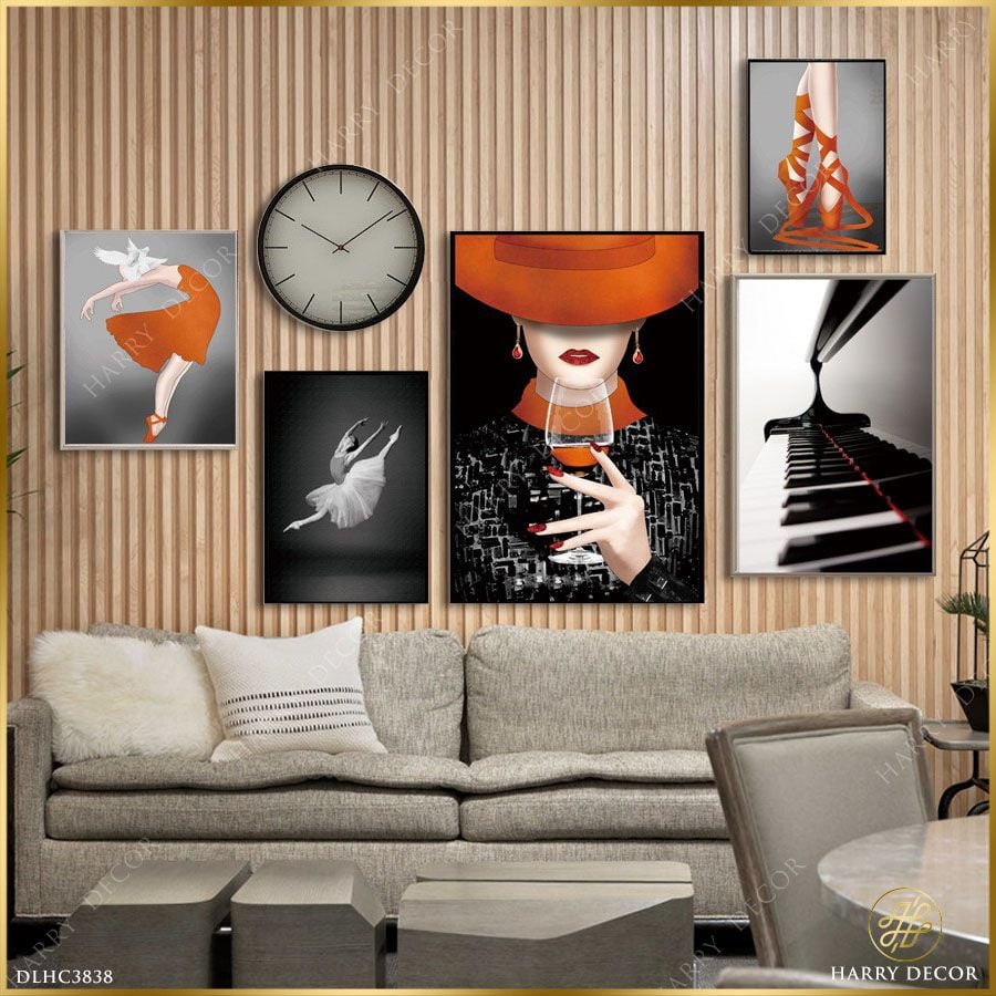  Bộ 5 Tranh Những Cô Gái Ba Lê DLHC3838 