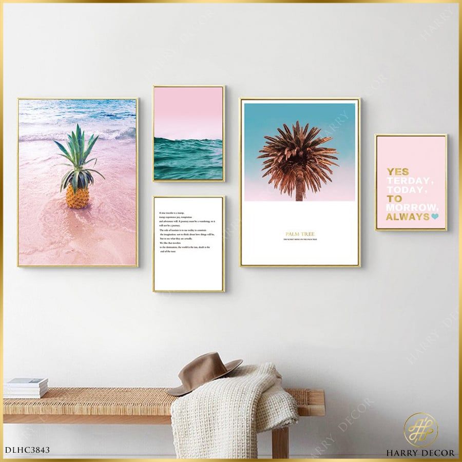  Bộ 5 Tranh Palm Tree & PineableDLHC3843 