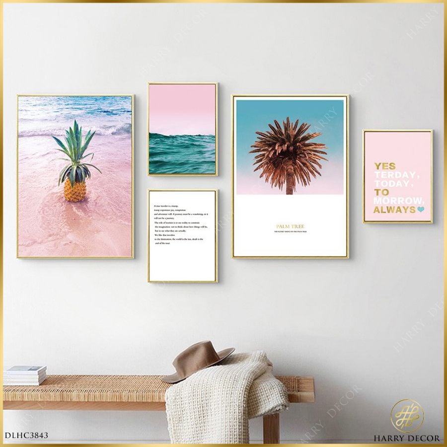  Bộ 5 Tranh Palm Tree & PineableDLHC3843 