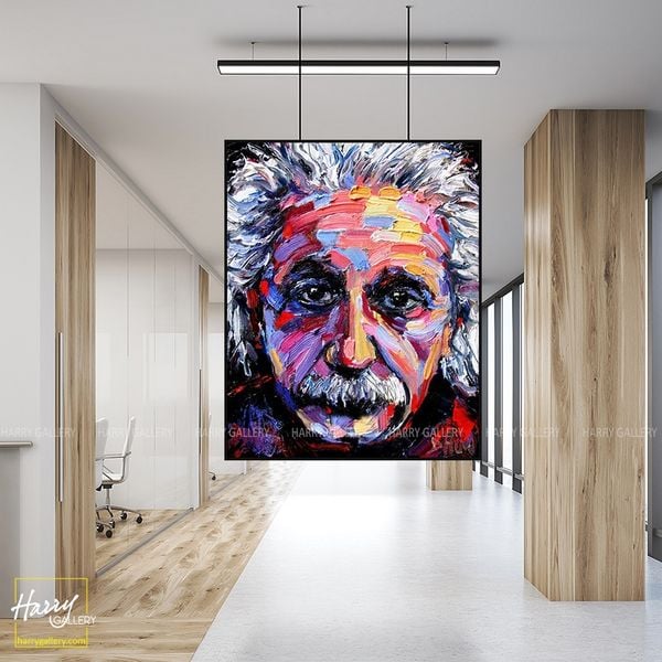  Tranh Nghệ Thuật Albert Einstein S0458 
