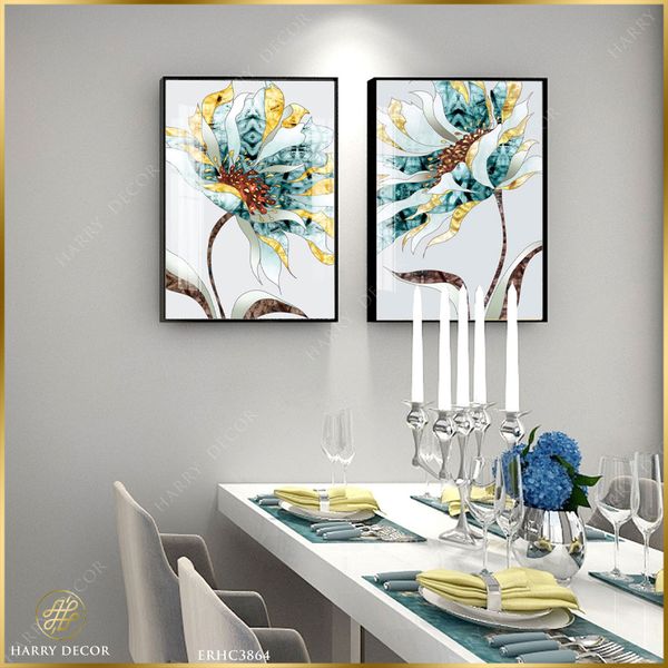  Bộ 2 Tranh Hoa Phiêu Trong Gió ERHC3864 