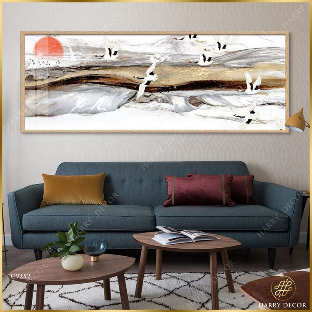  Tranh Đàn Hạc Trắng C9252 