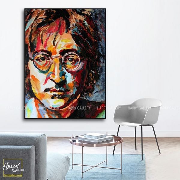  Tranh Chân Dung John Lennon – Thiên Sứ Của Tình Yêu Và Hoà Bình S0461 