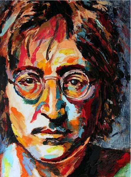  Tranh Chân Dung John Lennon – Thiên Sứ Của Tình Yêu Và Hoà Bình S0461 