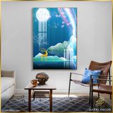  Tranh Hươu Hóng Ánh Cầu Vồng COPV28051564 