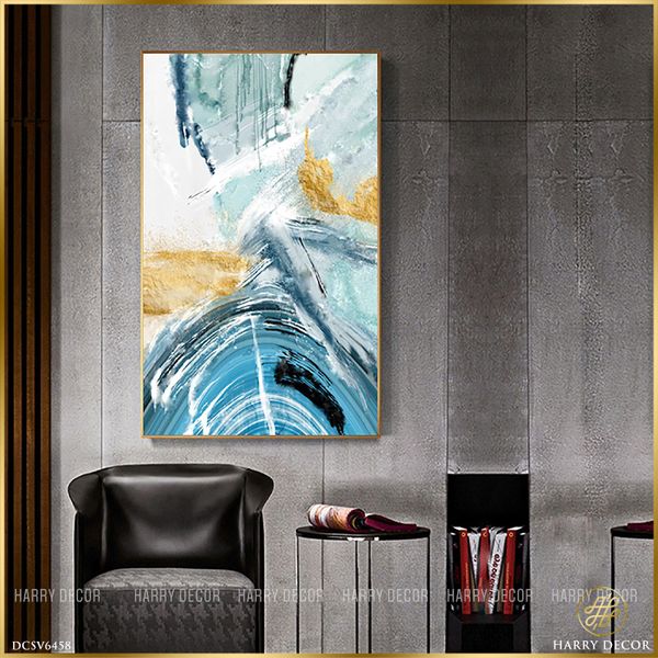  Tranh Xoáy Nước Xanh DCSV6458 