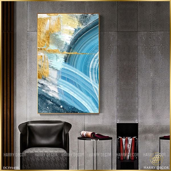  Tranh Xoáy Nước Lớn Xanh Thẳm DCSV6459 