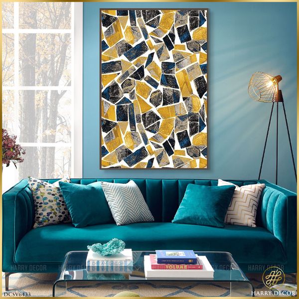  Tranh Xanh Vàng Chen Chúc DCSV6433 