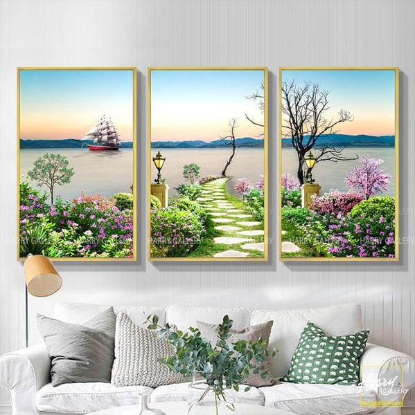  Bộ 3 Tranh Thiên Nhiên Tươi Đẹp Trong Tầm Mắt C0532 