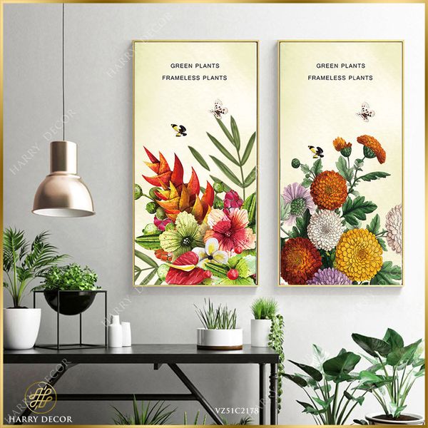  Bộ 2 Tranh Frameless Plants VZ51C2178 