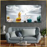  Tranh Đôi Thiên Nga Trắng Trên Mặt Nước CW101621 