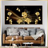  Tranh Golden Roses & Butterfly CW103081 