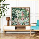  Tranh Vuông Abstract Tropica & Floral S11742 