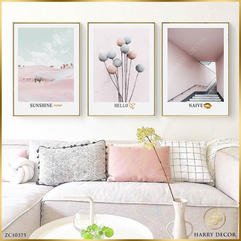  Bộ 3 Tranh Sunshine Hello Naive ZC10375 