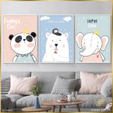  Bộ 3 Tranh Super Cute ZC10399 