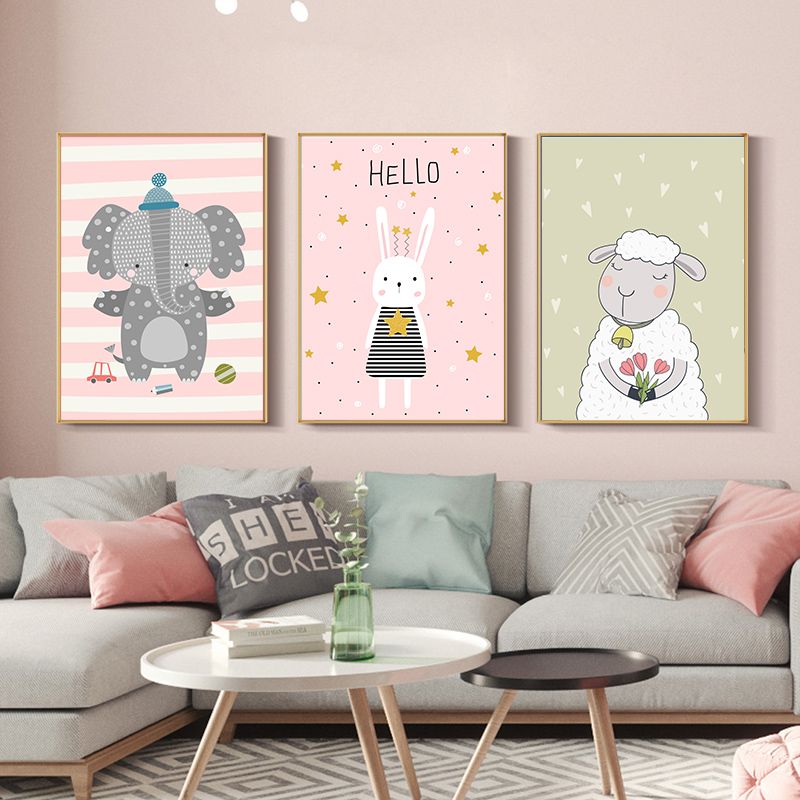  Bộ 3 Tranh Hello Động Vật Dễ Thương ZC10400 